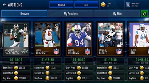 Madden Mobile 18 Auctions Tips